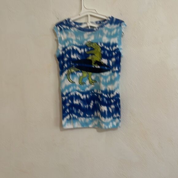 Carter’s Kid's 4 Piece 100%  Cotton Dinosaur and Shark Ocean Print  PJ’s  7 - Picture 2 of 7